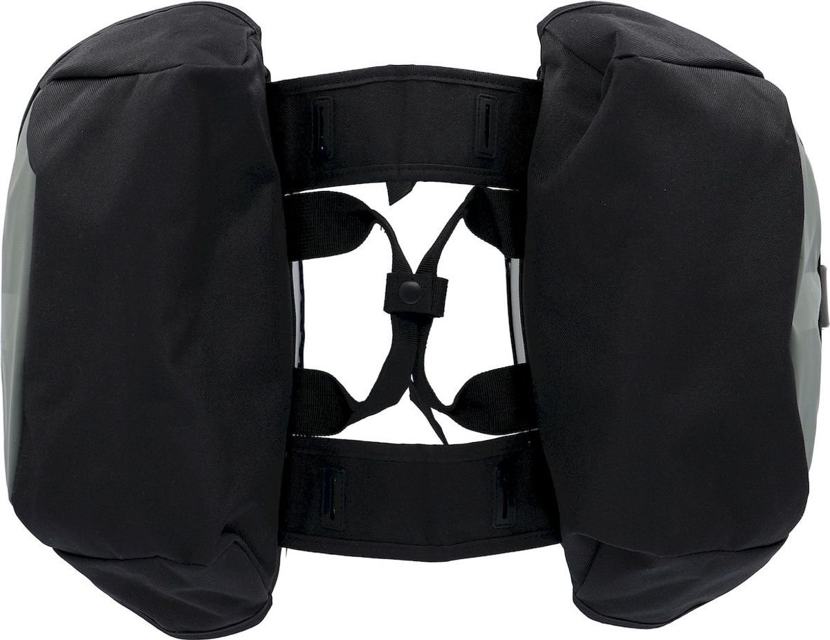 XLC V-light Active dubbele fietstas - 34 liter - Zwart/groen bovenkant 