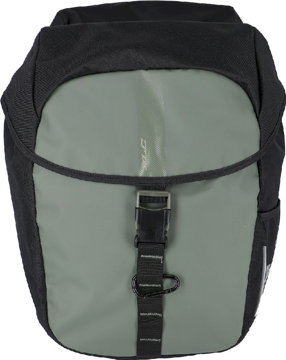 XLC V-light Active dubbele fietstas - 34 liter - Zwart/groen
