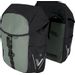 XLC V-light Active dubbele fietstas - 34 liter - Zwart/groen