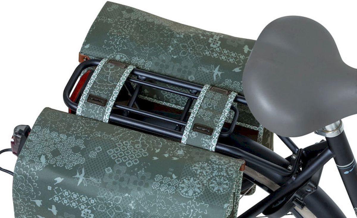 Basil Boheme dubbele fietstas - 35 liter - Forest op de fiets 