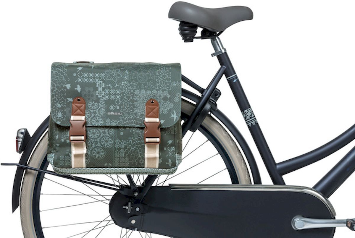 Basil Boheme dubbele fietstas - 35 liter - Forest op de fiets 
