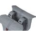 Basil City dubbele fietstas - 28/32 liter - Grijs bovenkant