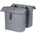 Basil City dubbele fietstas - 28/32 liter - Grijs