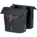 Basil City dubbele fietstas - 28/32 liter - Zwart