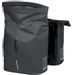 Basil City dubbele fietstas - 28/32 liter - Zwart open