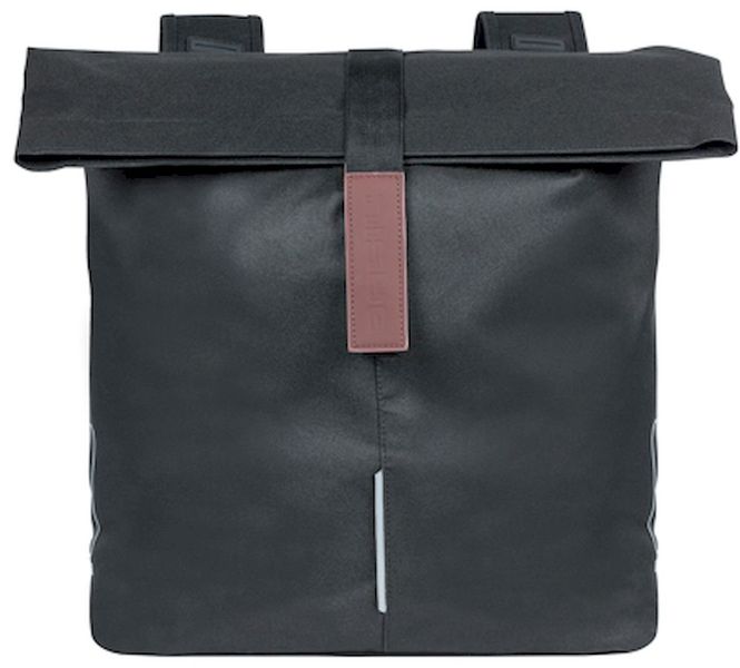 Basil City dubbele fietstas - 28/32 liter - Zwart