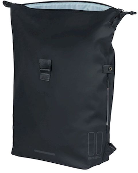 Basil SoHo enkele fietsrugzak - 17 liter - Zwart - geopend