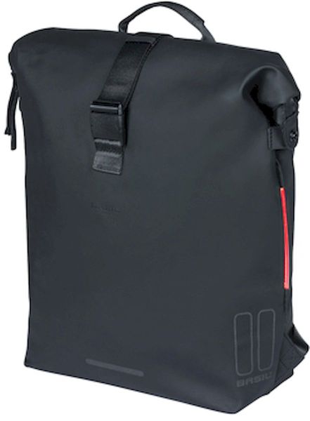 Basil SoHo enkele fietsrugzak - 17 liter - Zwart - verlichting