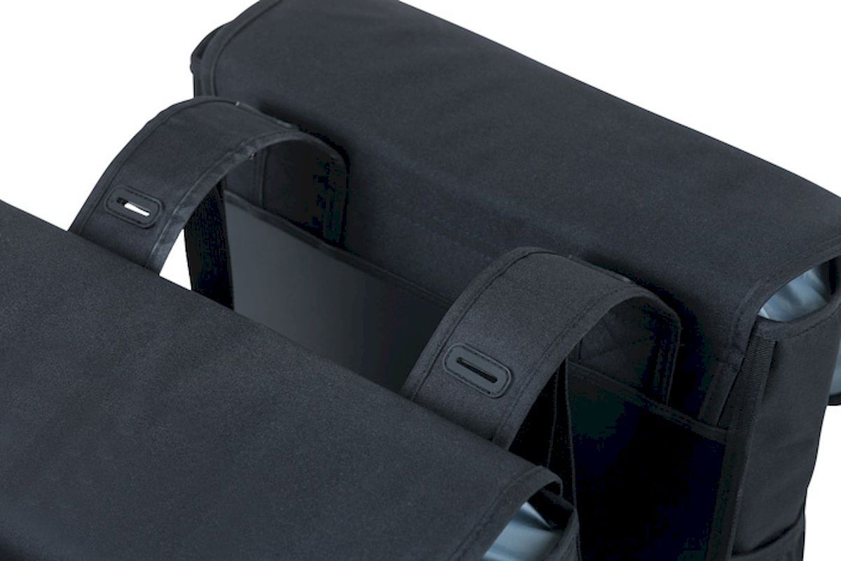 Basil GO dubbele fietstas - 32 liter - Zwart