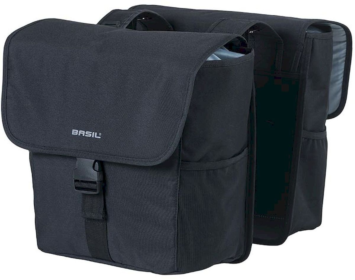 Basil GO dubbele fietstas - 32 liter - Zwart