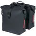 Basil SoHo dubbele fietstas - 41 liter - Zwart - LED-strips
