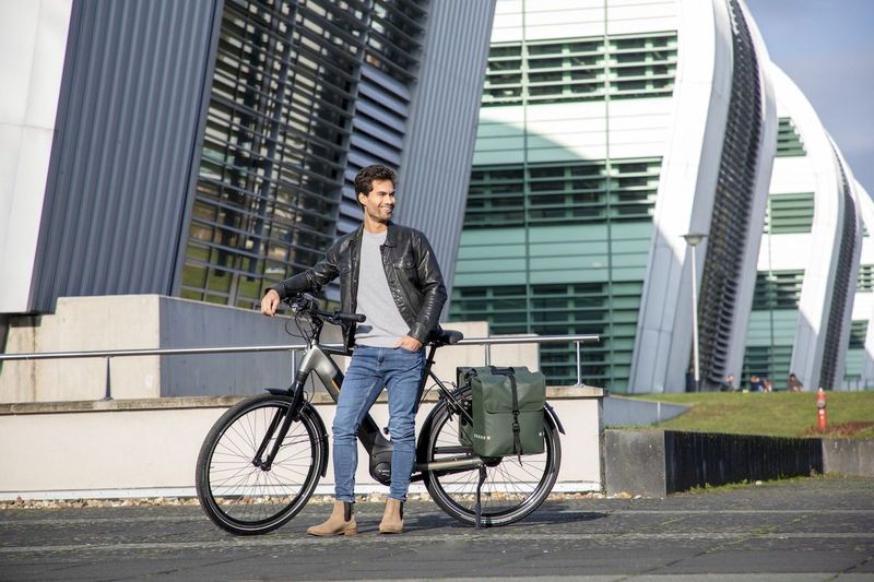 New Looxs Odense dubbele fietstas - 39 liter - Groen