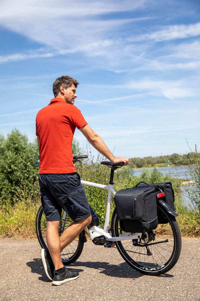 New Looxs Nova dubbele fietstas - 32 liter - Zwart