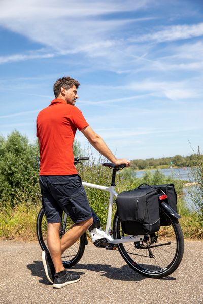 New Looxs Nova dubbele fietstas - 32 liter - Grijs