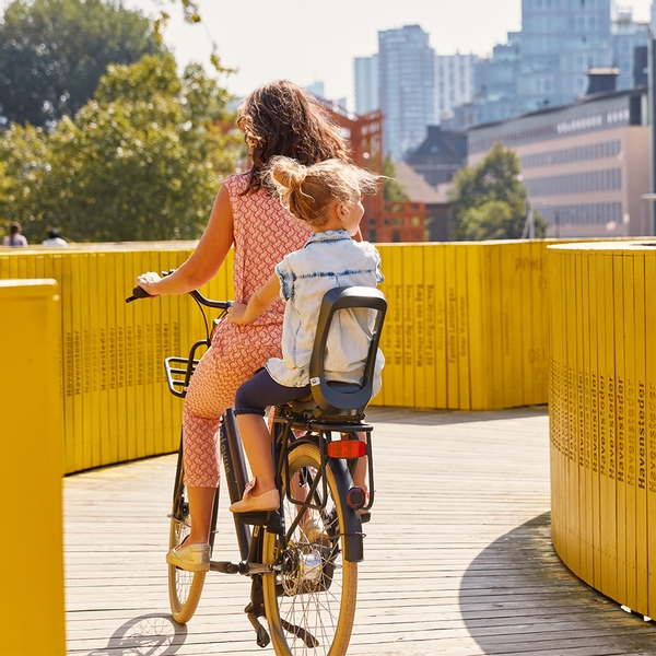 Urban Iki Junior fietsstoeltje achter - Zwart/Bruin