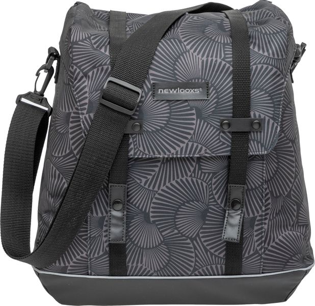 New Looxs Selo enkele fietstas - 17 liter - Zwart voorkant