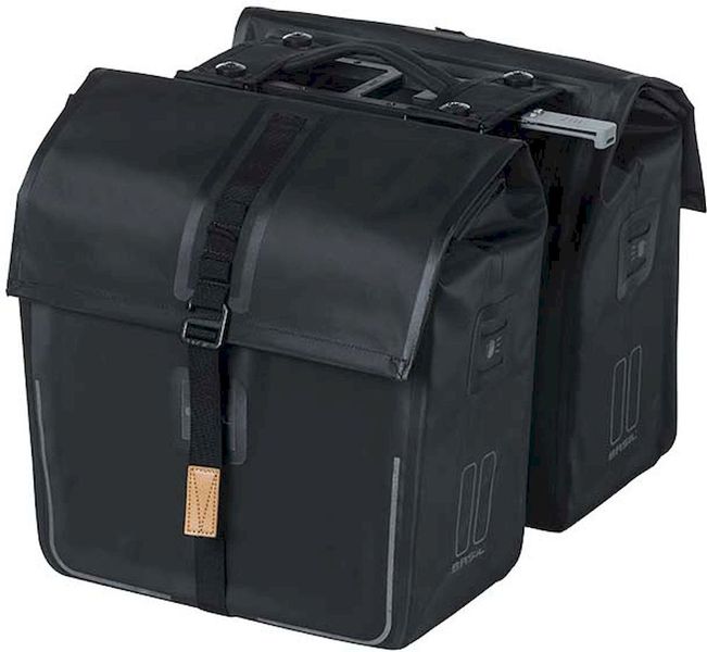 Basil Urban Dry dubbele MIK fietstas - 50 liter - Zwart