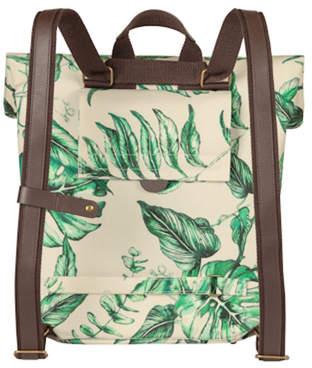 Basil Ever-Green fietsrugzak - 14/19 liter - Beige riemen 