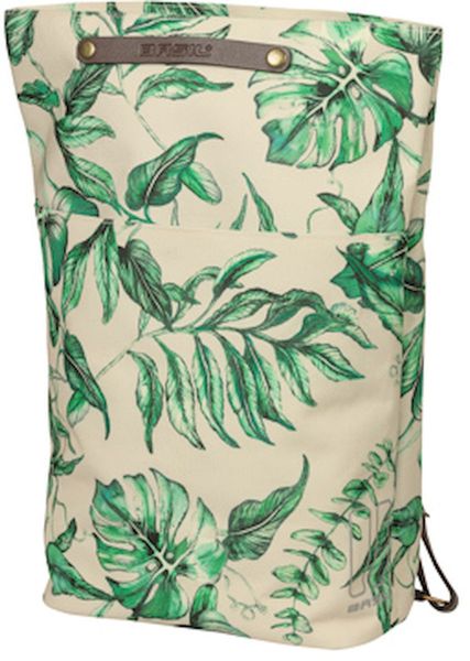 Basil Ever-Green fietsrugzak - 14/19 liter - Beige open