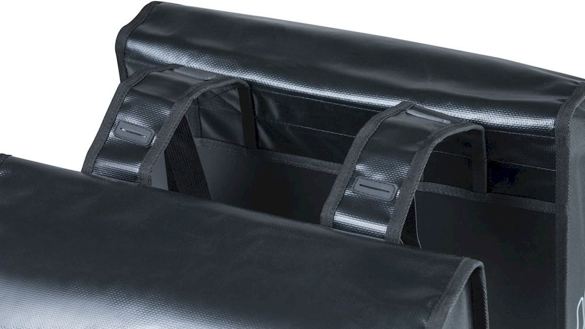 Basil Urban Load dubbele fietstas - 48/53 liter - Zwart