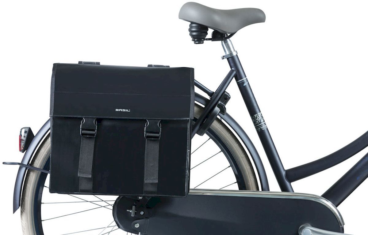 Basil Urban Load dubbele fietstas - 48/53 liter - Zwart