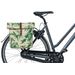 Basil Ever-Green dubbele fietstas - 28/32 liter - Beige op de fiets