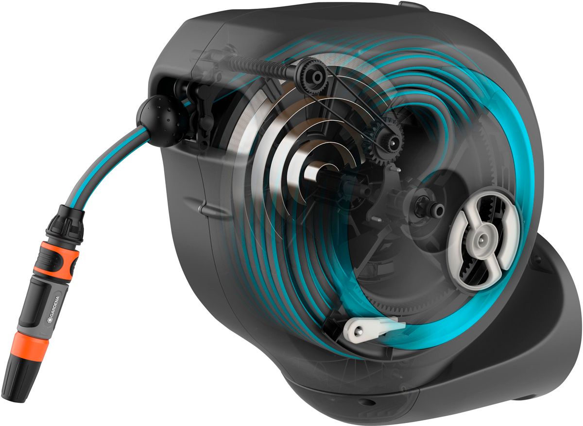 Gardena wandslangenbox RollUp S binnenkant