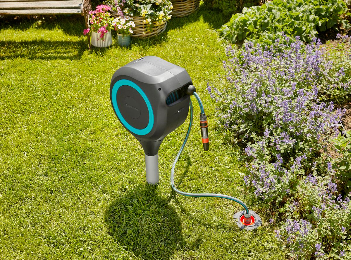 Gardena tuinslangbox RollUp S in gebruik