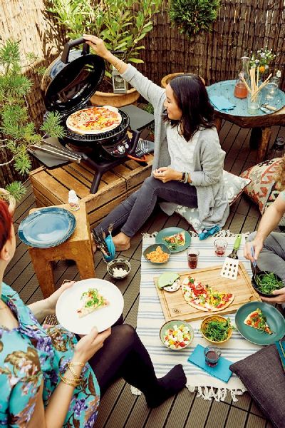 Outdoorchef Minichef P-420 E elektrische tafelbarbecue - barbecueën op het balkon