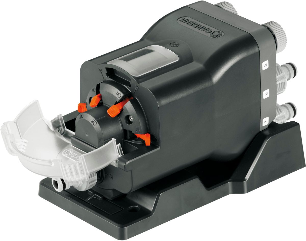 Gardena 6-weg waterverdeler automatisch klep open