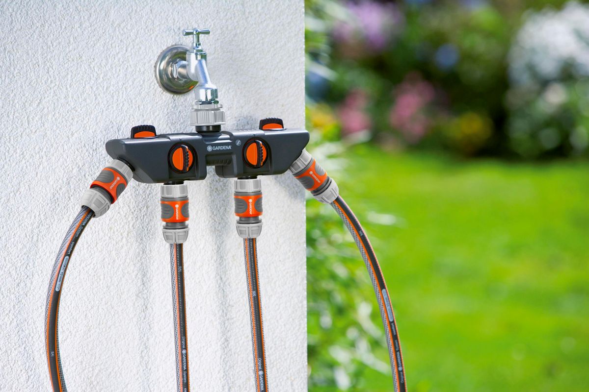 Gardena 4-weg waterverdeler sfeerbeeld