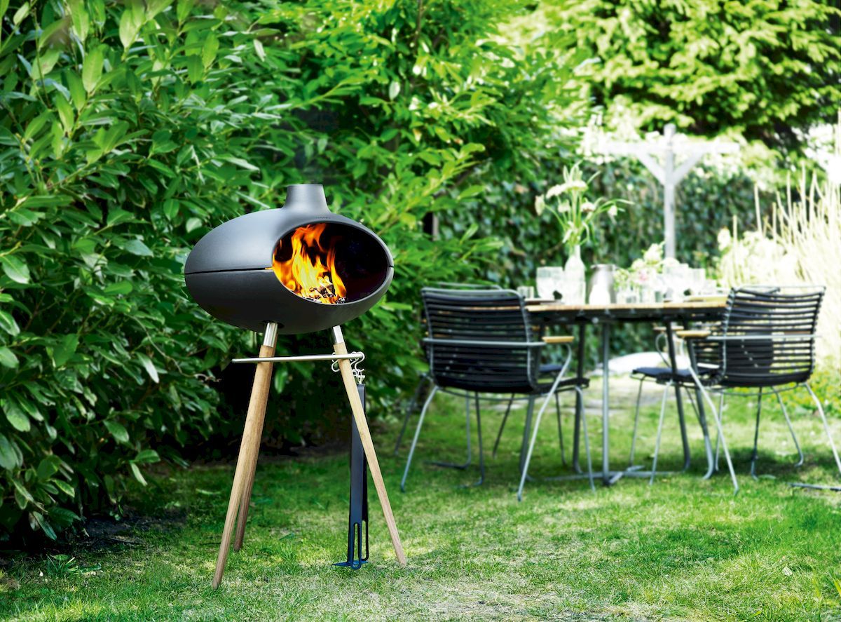 Morso Forno grill, sfeerfoto tuin