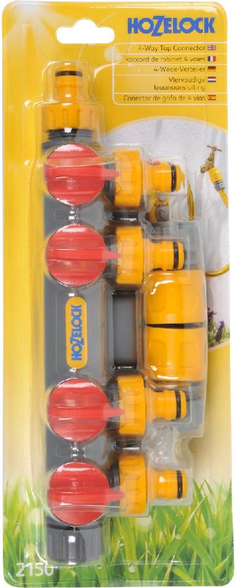 Hozelock 4-weg waterverdeler - verpakking