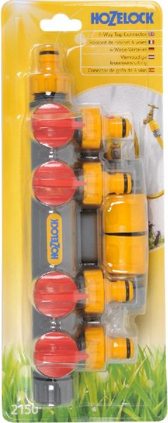 Hozelock 4-weg waterverdeler - verpakking