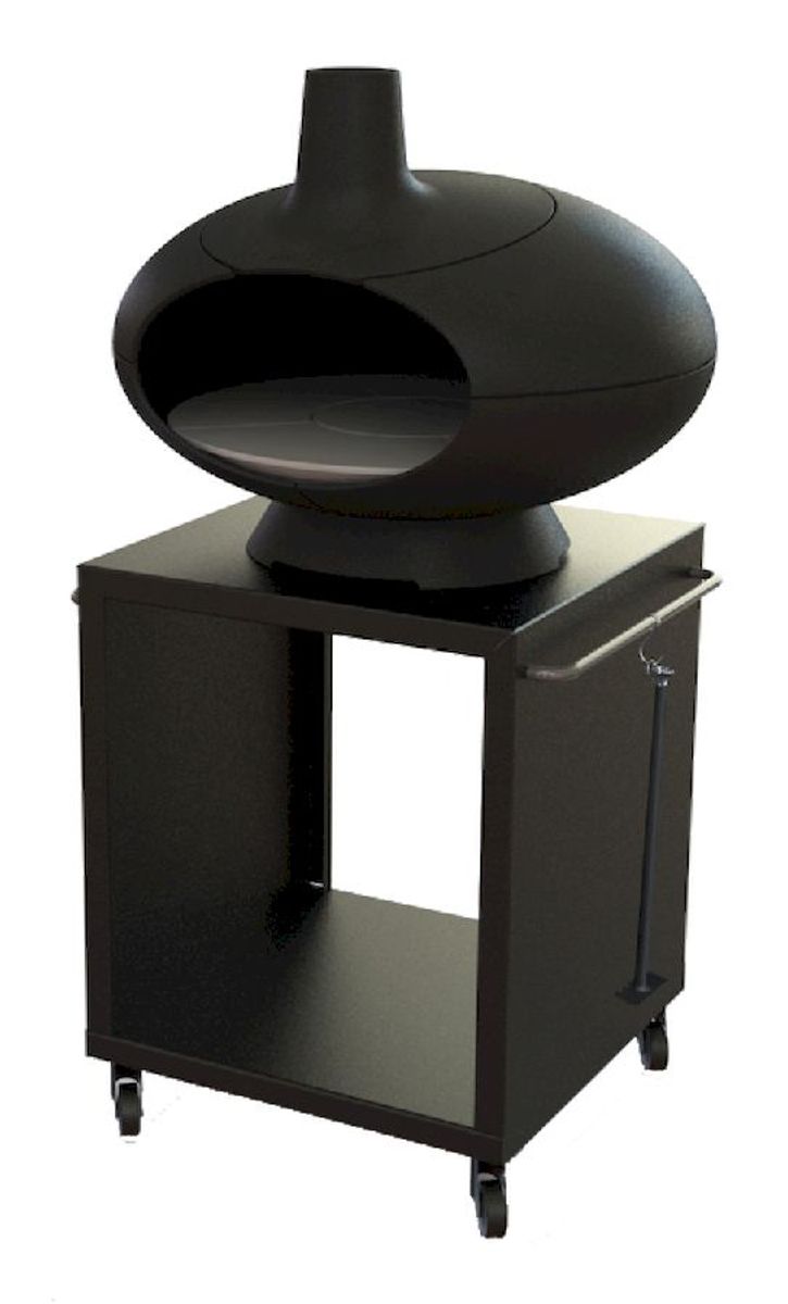 Morso Terra werktafel, als de pizzaoven erop staat