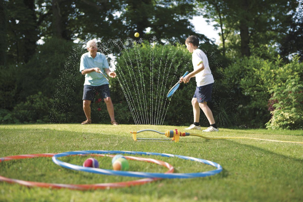 Hozelock Zwenksproeier - 180 m² sfeerimpressie