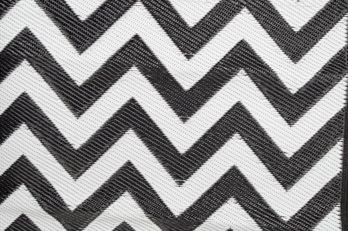 Bo-Camp Wave chillmat - Zwart/wit