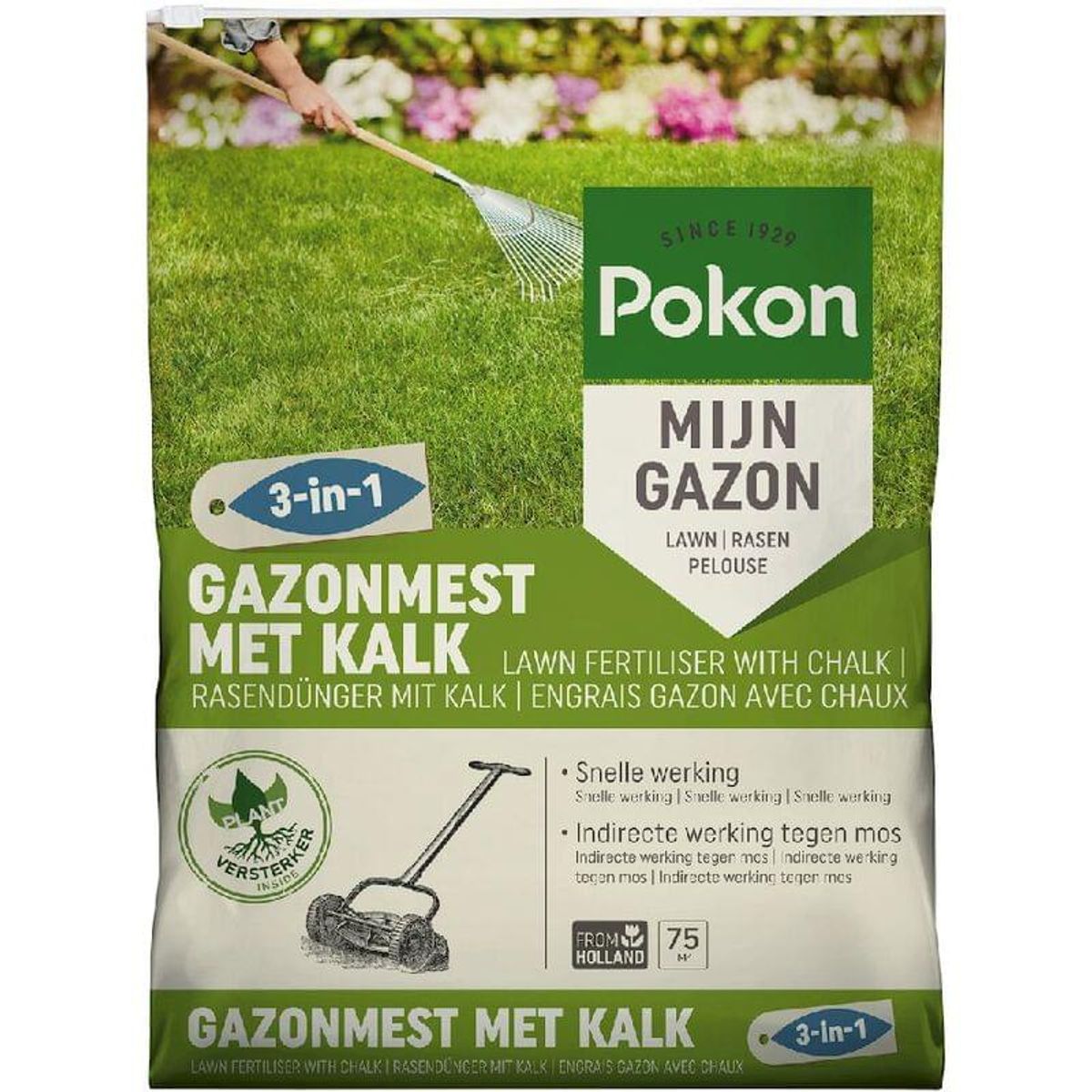 Pokon gazonmest met kalk