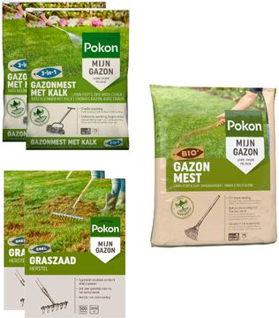 Pokon Gazonbemesting jaarpakket - 75 m²