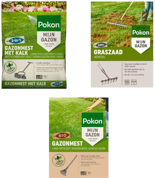Pokon Gazonbemesting jaarpakket - 30 m²