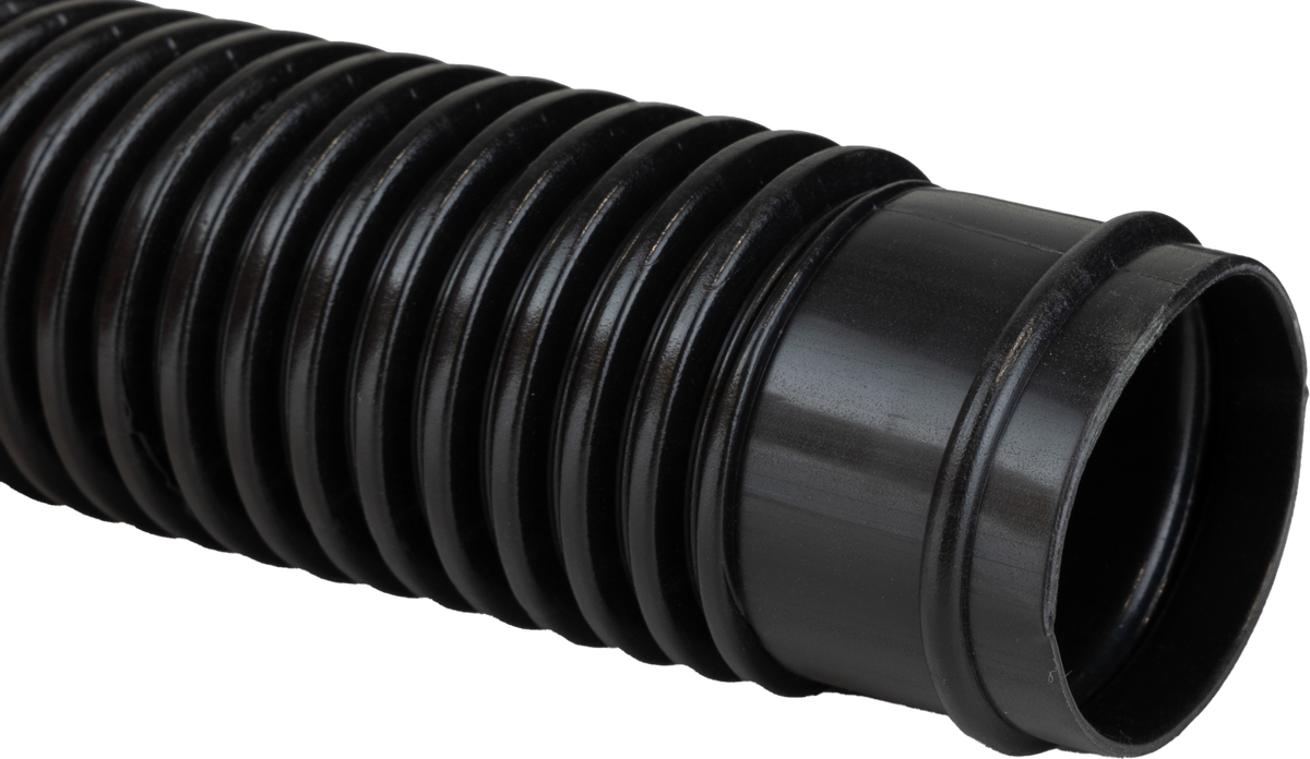 Zwembadslang 32 mm - 12 meter - Zwart