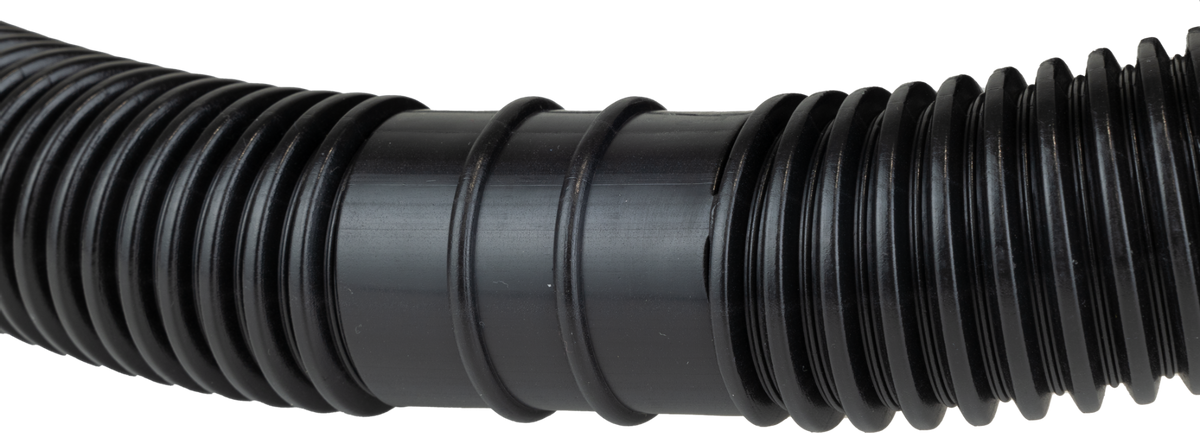 Zwembadslang 38 mm - 4 meter - Zwart