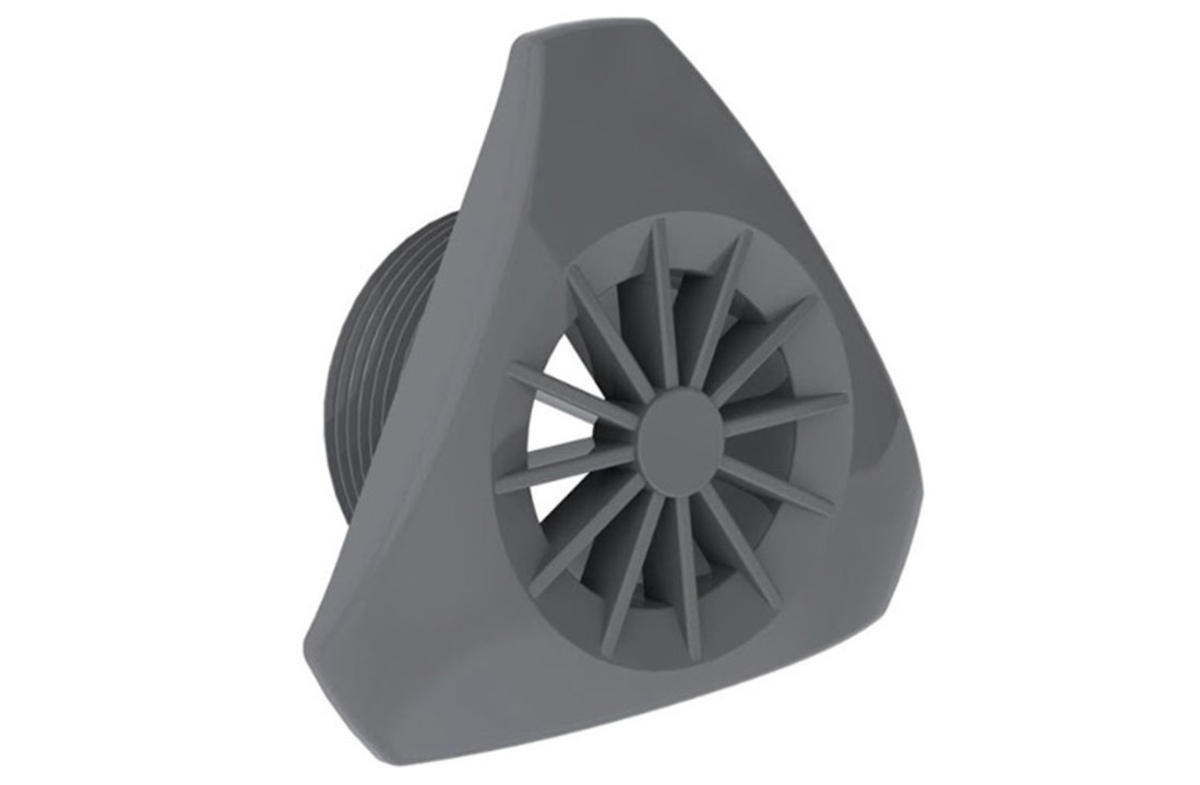 Design Rooster voor wandafzuiging Antraciet Grijs