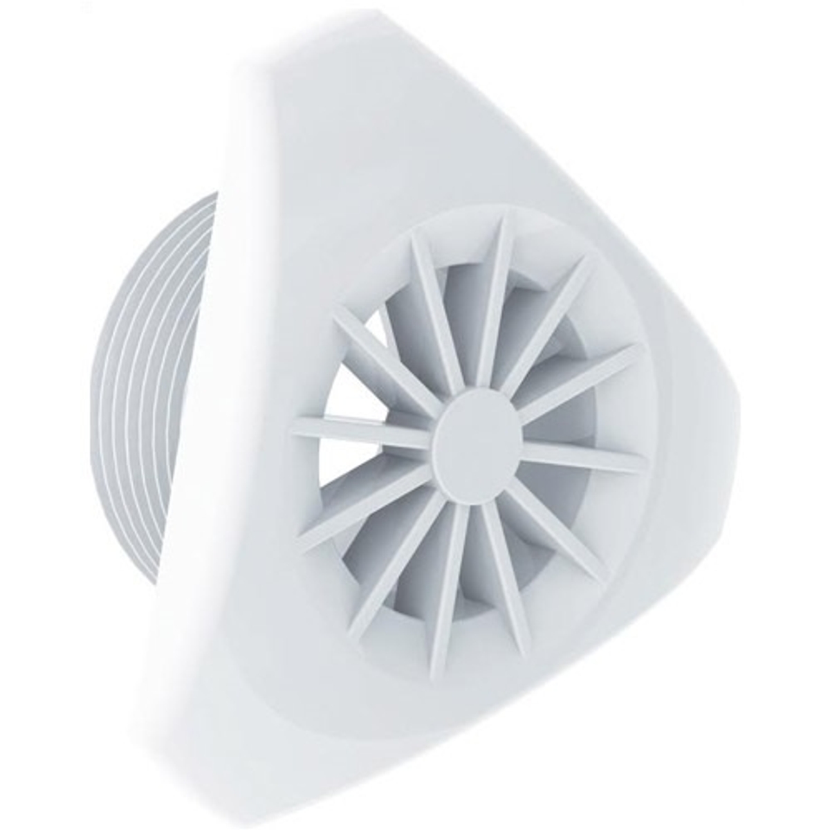 Design Rooster voor wandafzuiging Wit