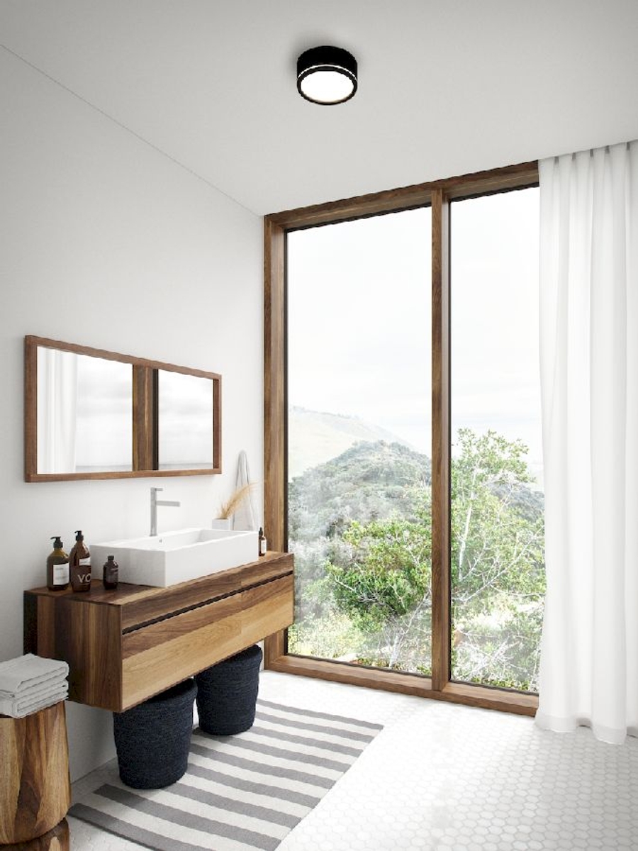 Nordlux Ava smart wandlamp in badkamer