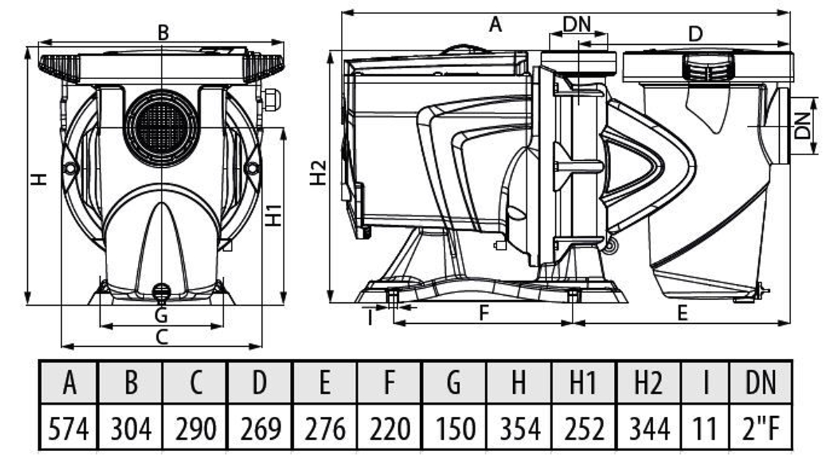 DAB E-Swim 300 M variabele zwembadpomp