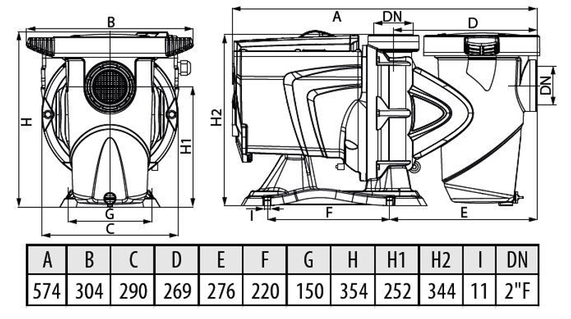 DAB E-Swim 300 M variabele zwembadpomp