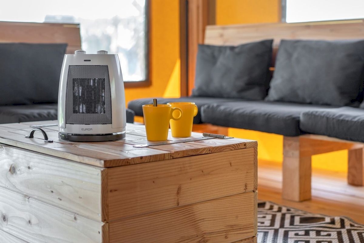 Eurom Safe-t-heater 1500 keramische kachel sfeerfoto