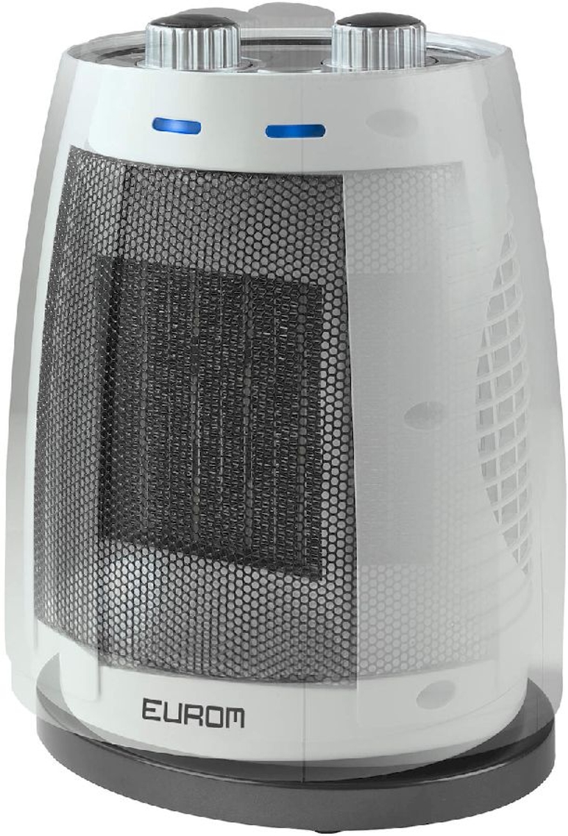 Eurom Safe-t-heater 1500 keramische kachel zijaanzicht