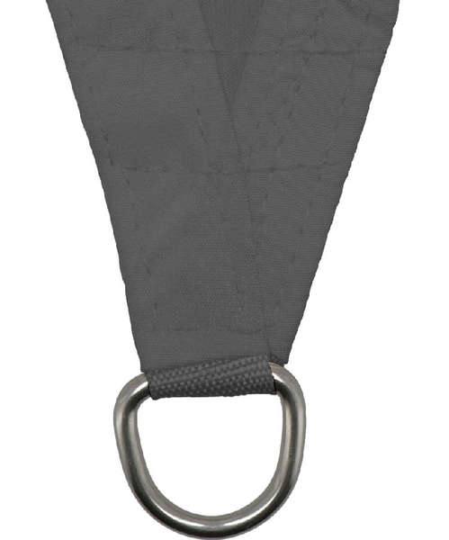 Livin’outdoor schaduwdoek Como driehoek 3.6 m - Antraciet haakje